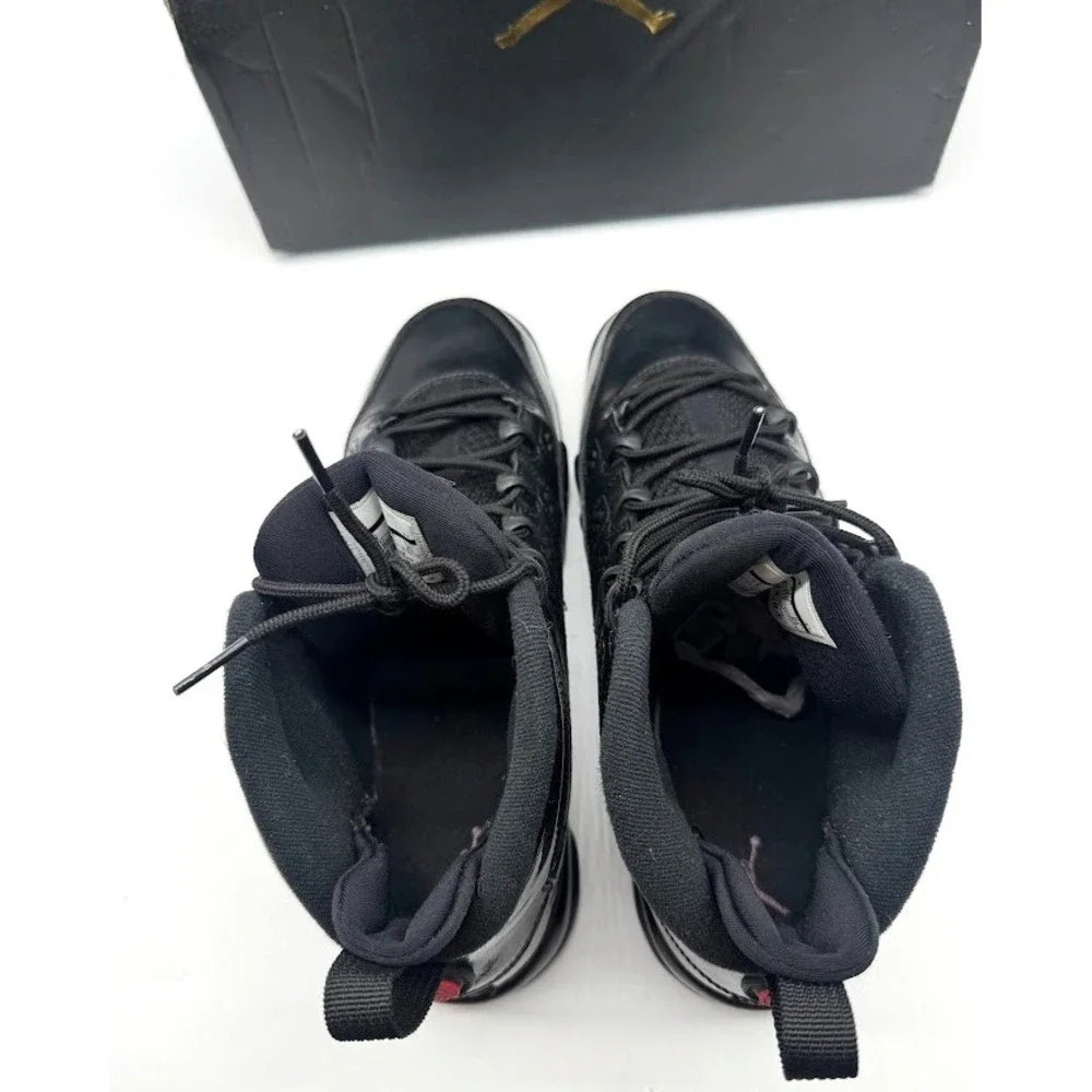 Nike Air Jordan 9 Retro BG Black Red 302359-014 Youth US 7Y EU 40 w/ Box